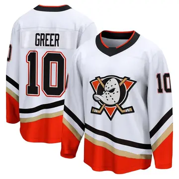 Men's A.J. Greer Anaheim Ducks ＃10 Breakaway White Special Edition 2.0 Jersey