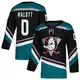 Men's Jeff Malott Anaheim Ducks ＃0 Authentic Black Teal Alternate Jersey