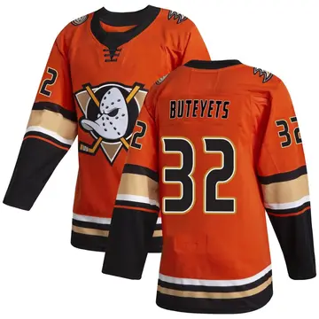 Men's Vyacheslav Buteyets Anaheim Ducks ＃32 Authentic Orange Alternate Jersey