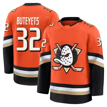 Youth Vyacheslav Buteyets Anaheim Ducks ＃32 Premium Orange Home Jersey