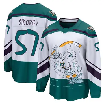 Youth Yegor Sidorov Anaheim Ducks ＃57 Breakaway White 2020/21 Special Edition Jersey
